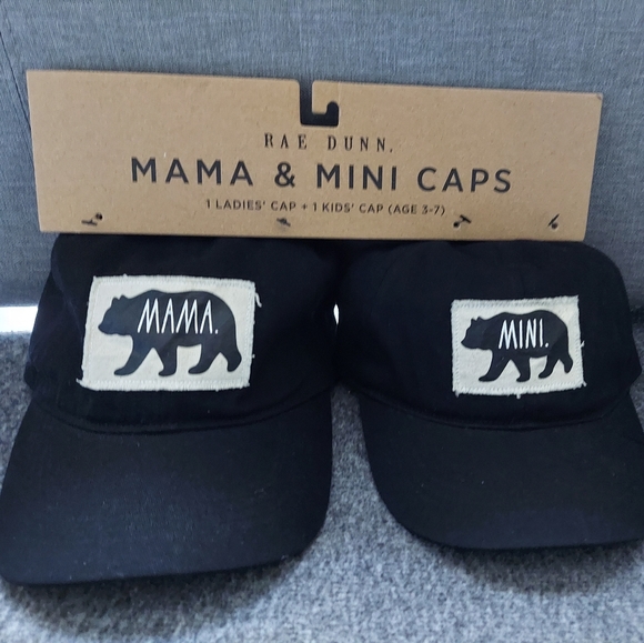 Rae Dunn Mama and Mini Cap Set